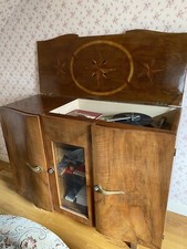 Meuble hifi "Art Déco 1950" fabriqué  par un ébéniste