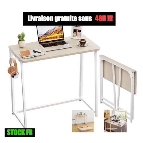 Bureau pliable beige - 80, cm