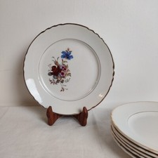 Assiettes Plates Moulin Des Loups Orchies Décor Fleuri