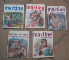 lot 5 livres MARTINE  -