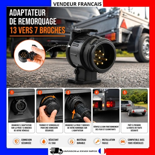 Adaptateur prise broches - 13,