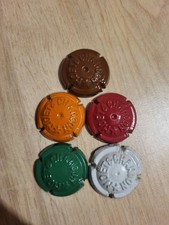 Capsule de Champagne Moet Et Chandon Semi Ancienne Lot De 5 Couleur Rare 