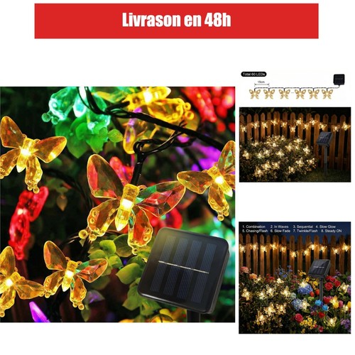 Guirlande lumineuse solaire - lumineuse,