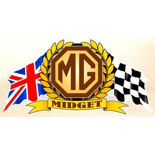 Midget flags sticker vinyle - midget,