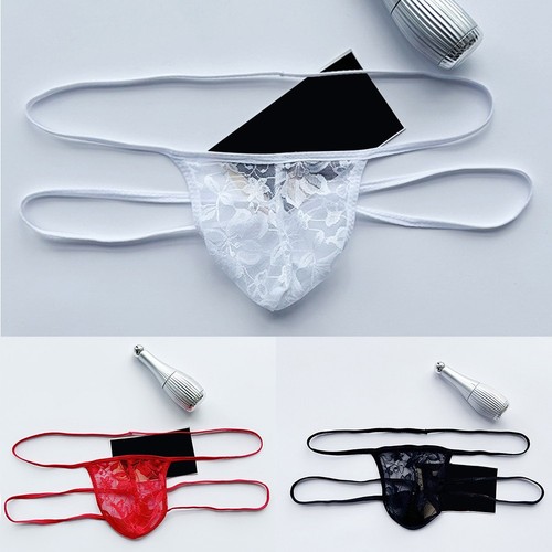 String homme dentelle sous