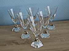 6 Villeroy and Boch Crystal Red Wine Glasses Cocktail Club Model