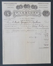 Invoice 1914 QUINCAILLERIE LE BLOND PIERRET QUELLIER LE MANS bill invoice 10