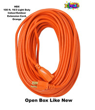 HDX 100 ft. 16/3 Light Duty Indoor/Outdoor Extension Cord, Orange