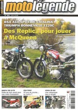 MOTO LEGENDE N°301 BSA A10 SPITFIRE CATALINA / TRIUMPH BONNEVILLE T120C / CB 450