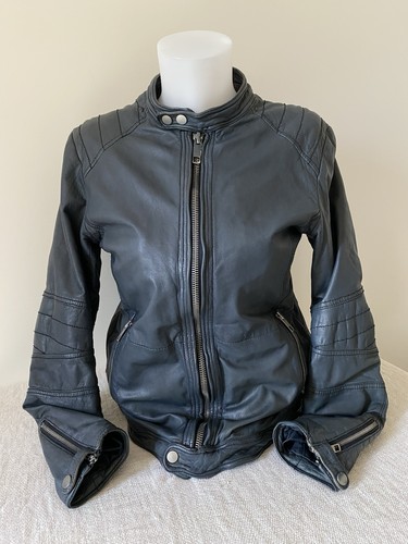 Veste cuir véritable - veste,