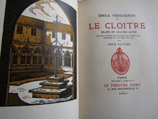 LE CLOITRE / Emile Verhaeren / René Potier / Numéroté sur Papier de Rives / 1926