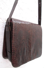 Sac à main en cuir reptile