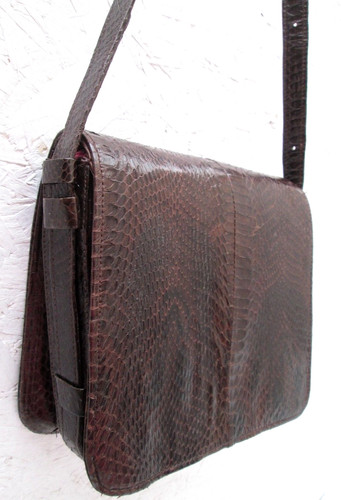 Sac main cuir reptile - main,