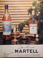 COGNAC MARTELL ADVERTISING SINCE LOUIS XIV FINE CHAMPAGNE BLUE CORD MEDALLION