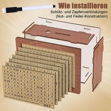 Tirelire en bois avec