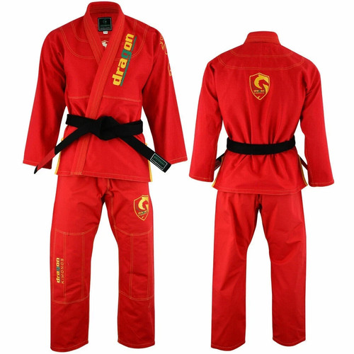 Red karate uniform suit - red, gi