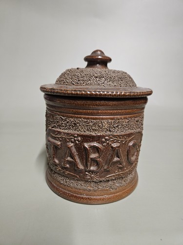 Ancien pot tabac grès - a, en