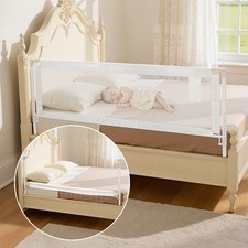 VEVOR Barrière de Sécurité Lit Enfants 2 m Hauteur 68-89 cm pour Matelas 5-27 cm