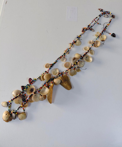 Collier sautoir coquillage - sautoir,