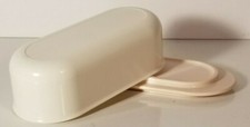 TUPPERWARE SINGLE 1 STICK BUTTER KEEPER #2321A-4 White Beige