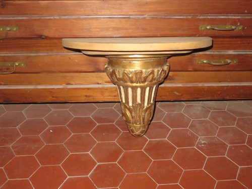 Console bois sculpté - bois,