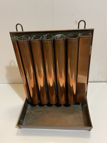 Moule ancien cuivre bougie - ancien,