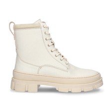 Bottes blanches femme cuir