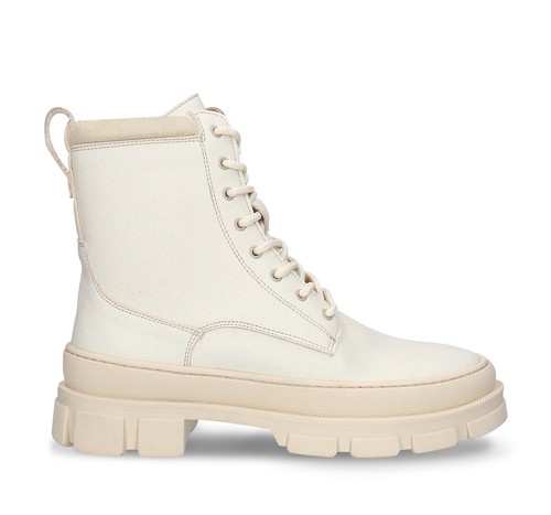 Bottes blanches femme - , cuir