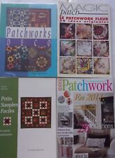 Lot de 4 livres et revues - PATCHWORK et SAMPLERS