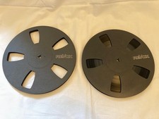 N 2 REEL REVOX PLASTIC 10" CINEMA MOUNT WITH BOX FOR NAGRA STUDER AMPEX