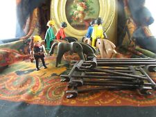 antique playmobil toy games cow boys horse figurine set 70-80s