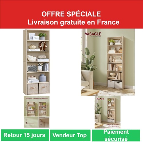Vasagle bibliothèque - bibliothèque, 6