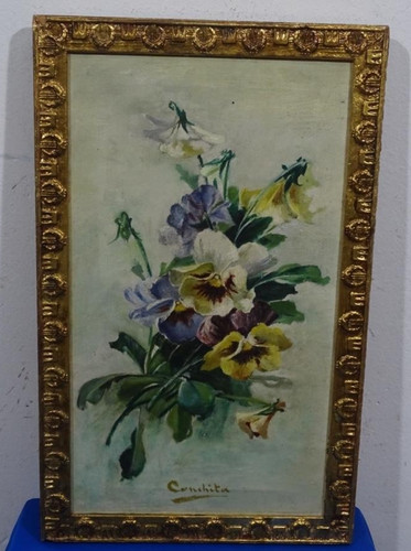 Tableau ancien huile - tableau,