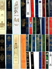 Christian Religious Gifts Leather BOOKMARK Buckfast Battle Hexham Selby UK Abbey