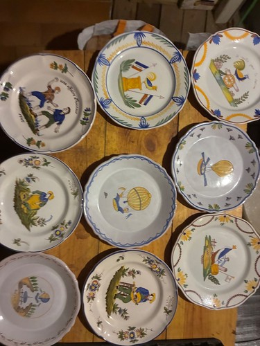 Assiette faïence française - assiette,