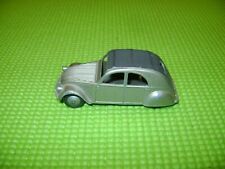 DINKY TOYS 24T CITROEN 2CV 1 LIGHT SMOOTH CEILING GREY WHEELS TIRES M