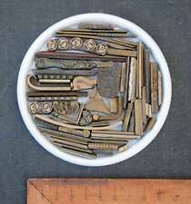 Lot de fers à dorer plaque