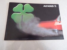 Ancienne Brochure ALFASUD TI