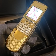 RARE Nokia 8800 Sirocco Gold Diamonds Edition 8800d Unlocked 2G GSM Mobile Phone