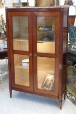 N. Virrig, display case stamped in solid mahogany and marble Louis XVIII era