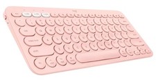 Logitech K380 TKL Wireless Scissor Keyboard for PC Mac, Android, iPad OS - Rose