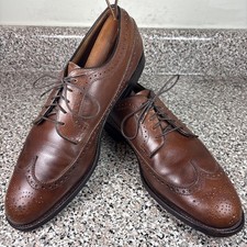 Alden 639 Antiqued Brown Alpine Grain Calfskin Long Wing Blucher Men's 11A/C GUC