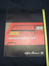 ALFA ROMEO BROCHURE NEW SPRINT ALFASUD ORIGINAL PROMO PROSPECTK q2