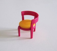 Playmobil Leisure - Pink Chair Seat Orange Country House 4857