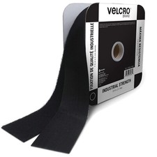 VELCRO® 2" Wide Self Adhesive Hook and Loop Strip Black Heavy Duty Brand