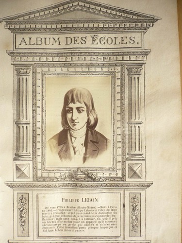 Philippe lebon gravure - , 1874