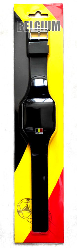 Montre led drapeau belge - led,