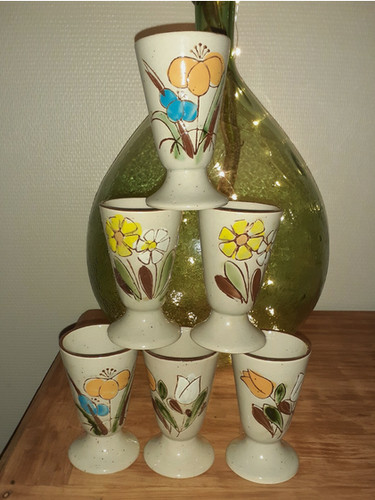 Mazagrans grès florale - mazagrans,