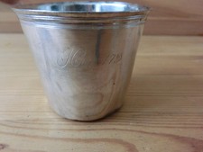 PETITE TIMBALE ARGENT MASSIF POINCONS FERMIERS GENERAUX