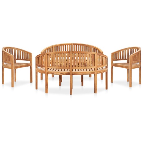 Bois teck solide salon - bois,
